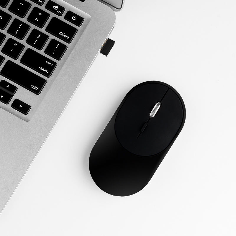 Wireless 2.4G + Bluetooth Dual Mode Mouse Portable Ergonomic Mute Mice for Laptops PC