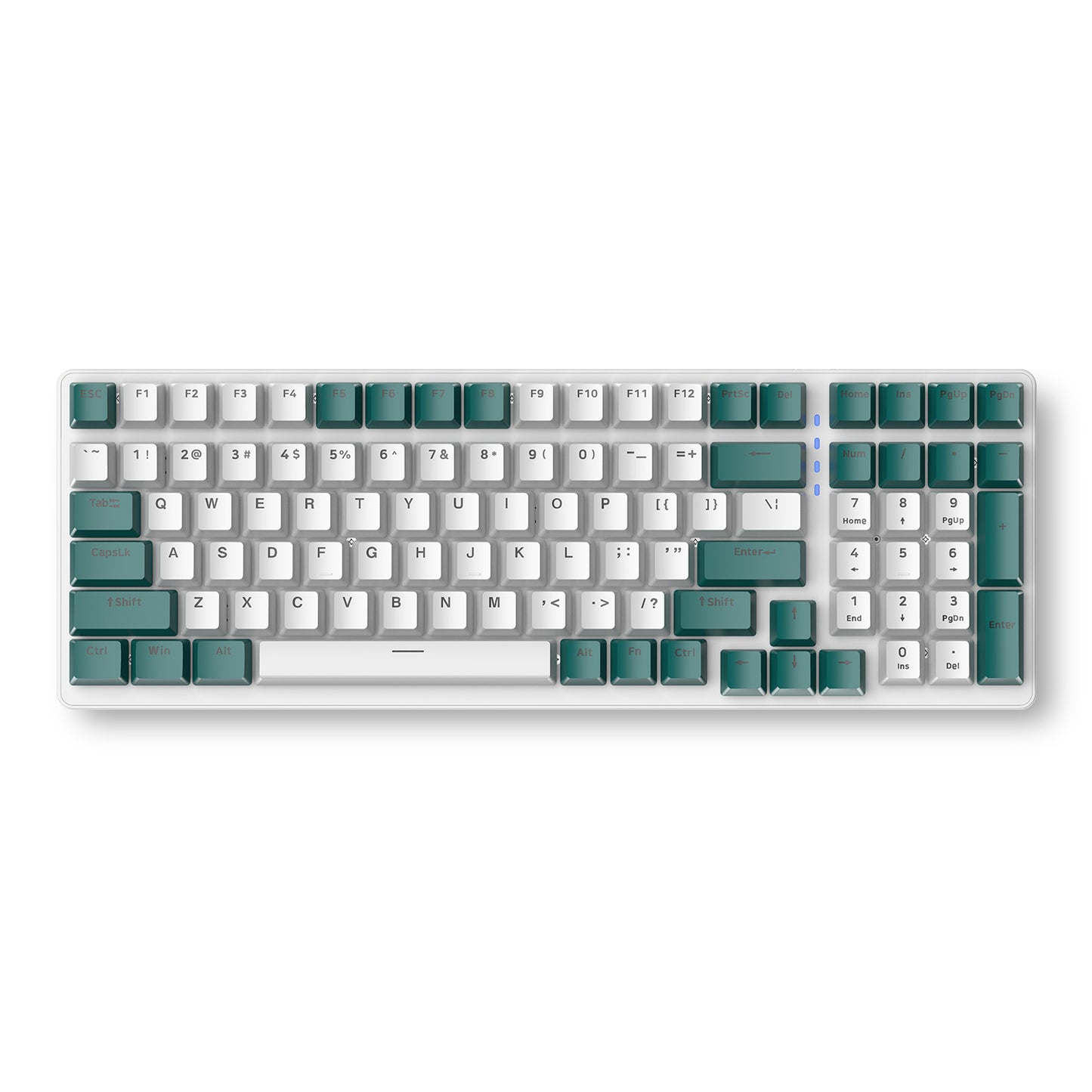 FREE WOLF K3 Mechanical Keyboard 100-Key Gaming Keyboard with Colorful Light Effects for Office Home Computers Laptops