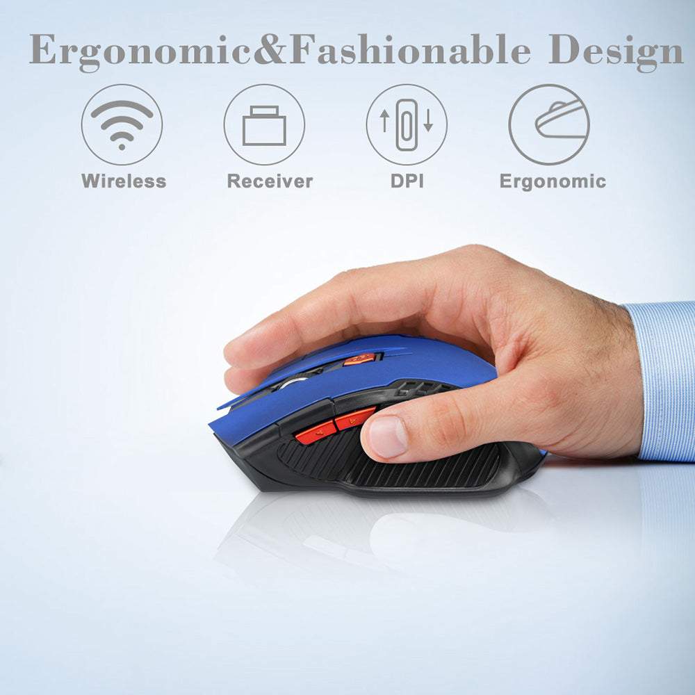 11 RGB Mouse 2.4G Wireless Connection 800 / 1200 / 1600DPI Laptop Computer Mouse for MacOS and Windows