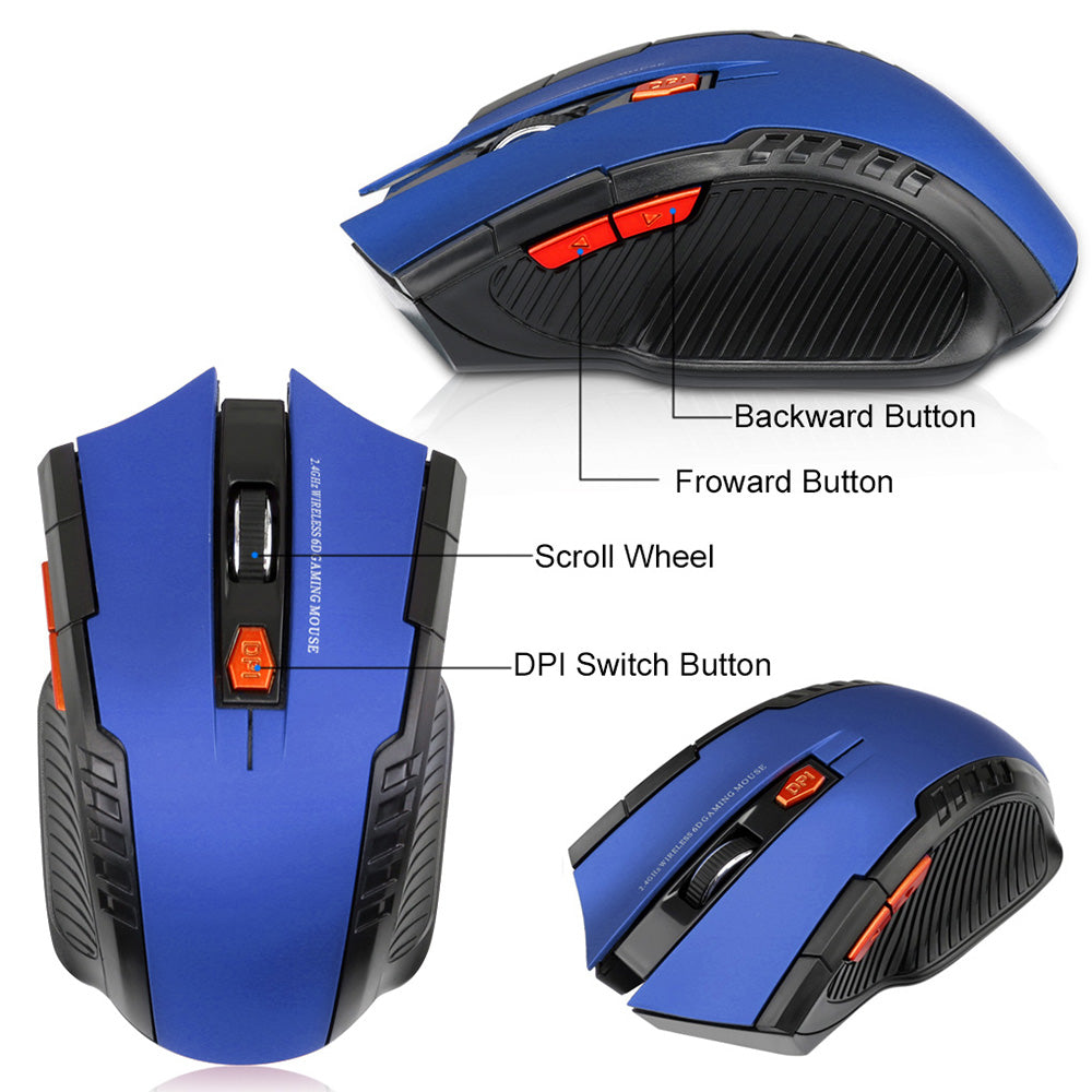 11 RGB Mouse 2.4G Wireless Connection 800 / 1200 / 1600DPI Laptop Computer Mouse for MacOS and Windows