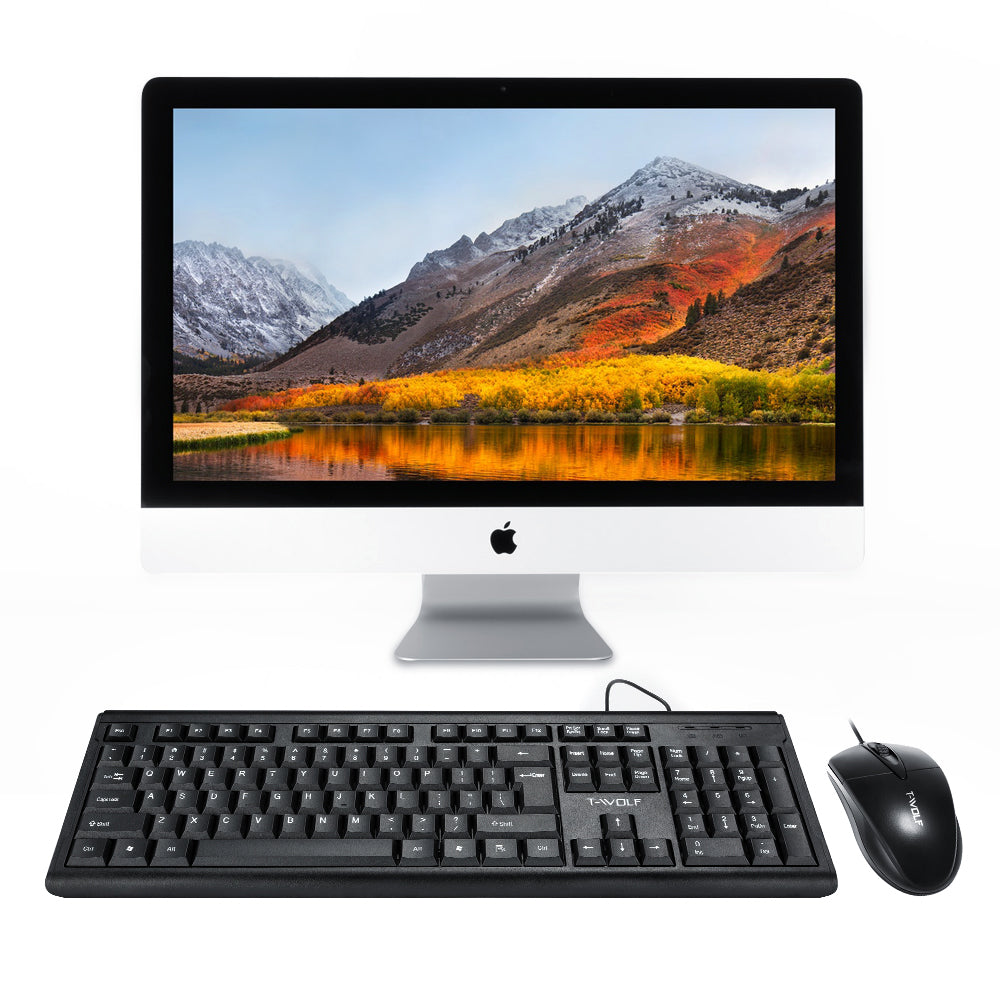 USB Port Business Classic Computer Wired Keyboard and Mouse Set