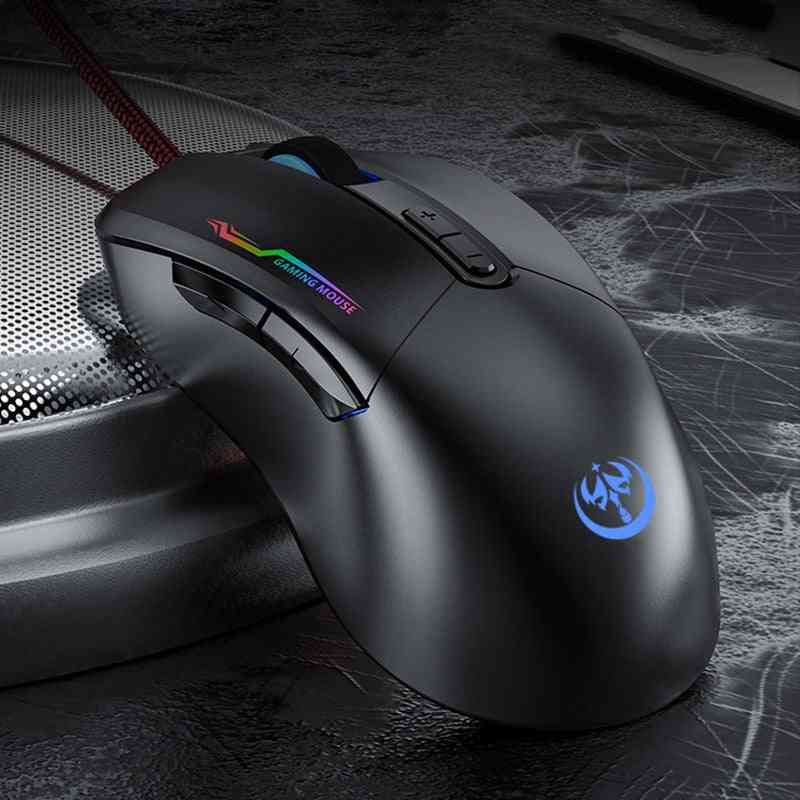 G90 USB Port Colorful Luminous Wired Mouse