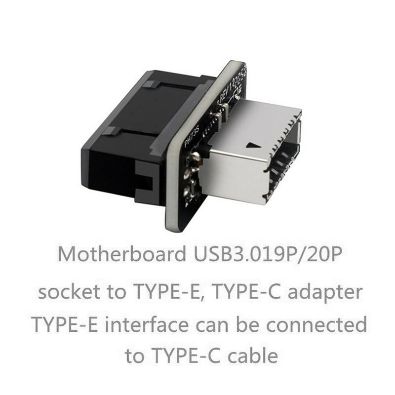 PH73S USB3.0 19P/20P to Type-E Vertical Motherboard Adapter Chassis Front Type-C Plug-in Port