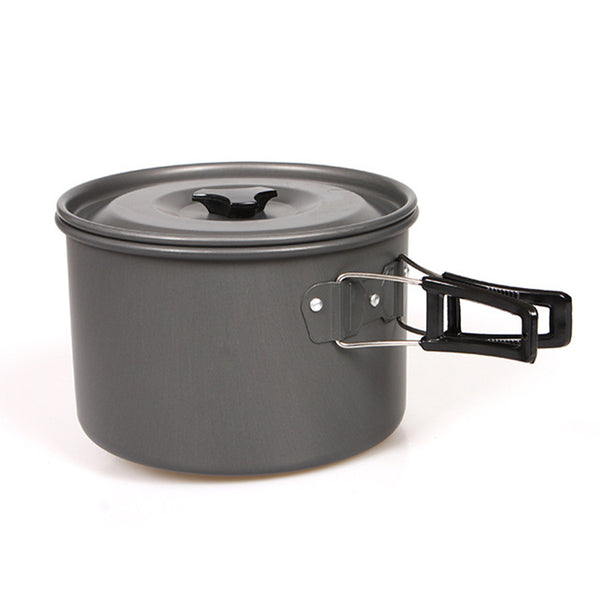 HALIN Aluminum Camping Cookware Outdoor Picnic Boiling Pot Teapot for Cooking Food (BPA-free, No FDA Certified), Size: L