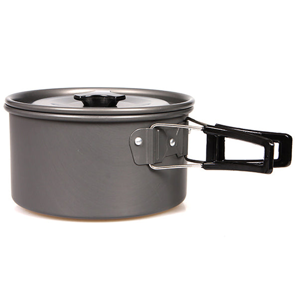 HALIN Cooking Pot Cookware Camping Picnic Outdoor Pan Pot Teapot Backpacking Gear (BPA-free, No FDA Certified), Size: M