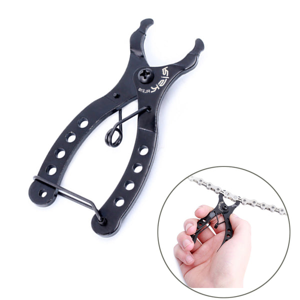 RISK Bicycle Mini Chain Quick Link Tool MTB Mountain Road Bike Magic Buckle Removal Installation Tool Clamp Black