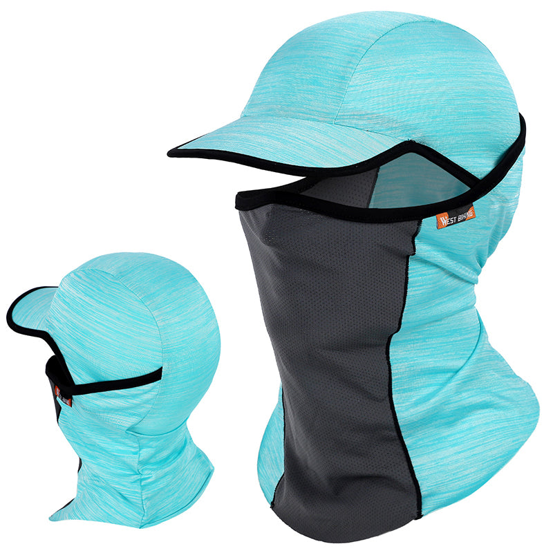 WEST BIKING 3-in-1 Summer UV Protection Cap Face Mask Breathable Cooling Neck Gaiter