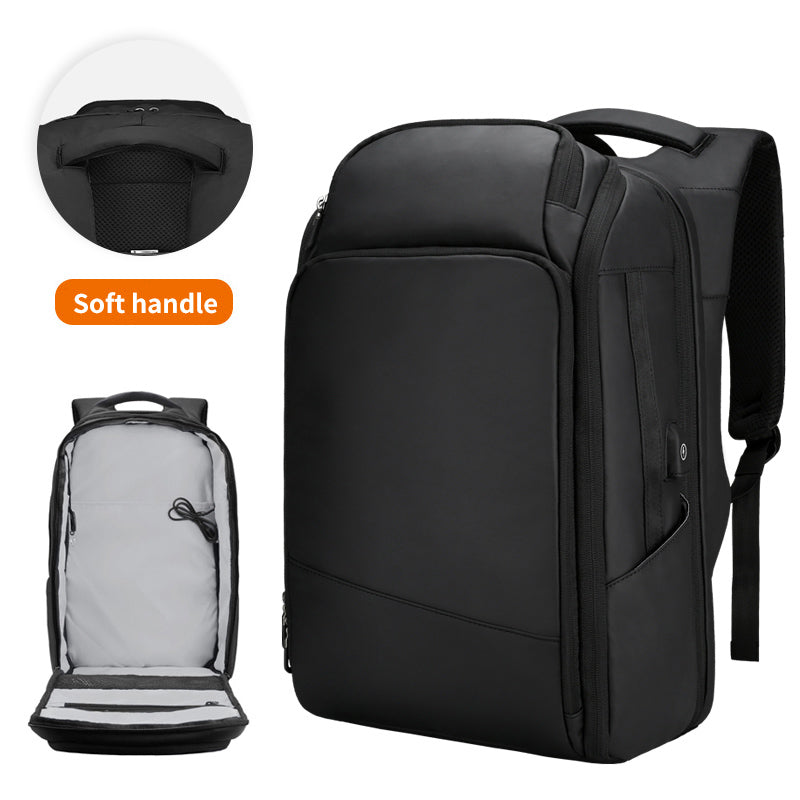 ML8018 Large Business Laptop Backpack Travel Rucksack Bag Water-Repellent Shoulders Bag with External USB Charging Port