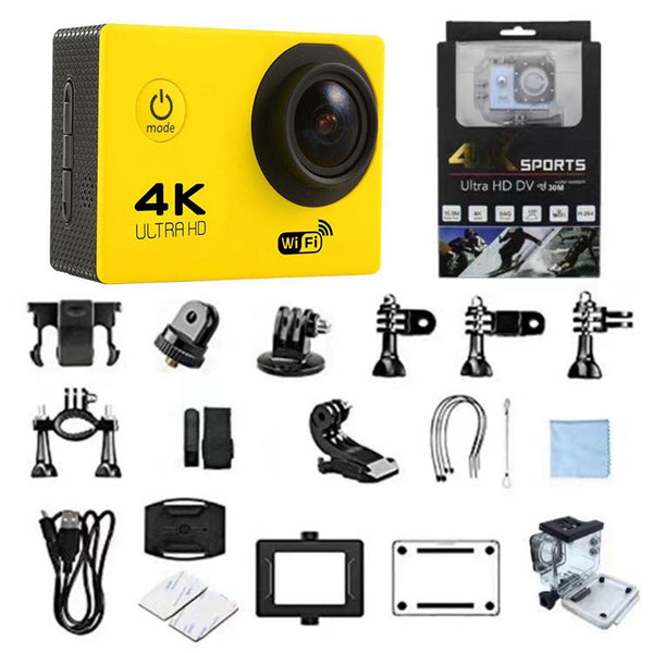 SJ4000 SD3H-2 4K 30FPS WiFi Action Camera Ultra HD Extreme Sports DV Camera with Waterproof Case
