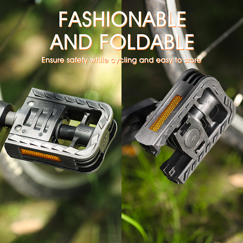 1 Pair YP0802082 Foldable Bicycle Pedals MTB Road Mountain Bike Non-slip Pedal Cycling Parts
