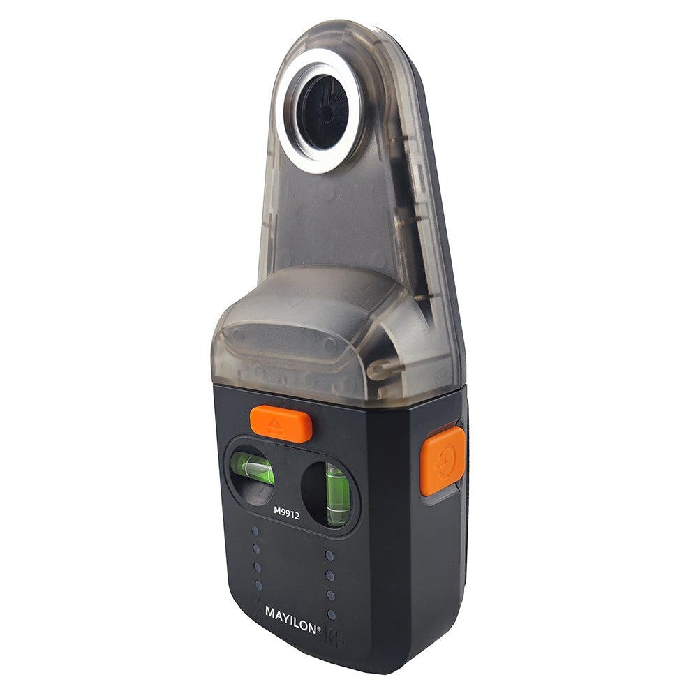MAYILON M9912 (DC10) 2-in-1 Electric Drilling Dust Collector Red Light Laser Level Multifunction Laser Level with Two Bubbles Angle Measuring Tool for Carpentry, Building