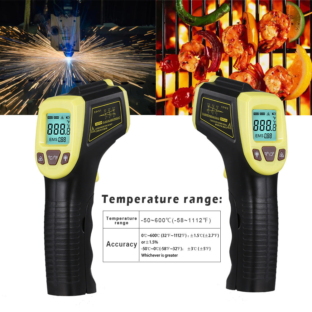 GM320S Non-contact Handheld Industrial Infrared Thermometer High Precision LCD Display Backlit Temperature Tester
