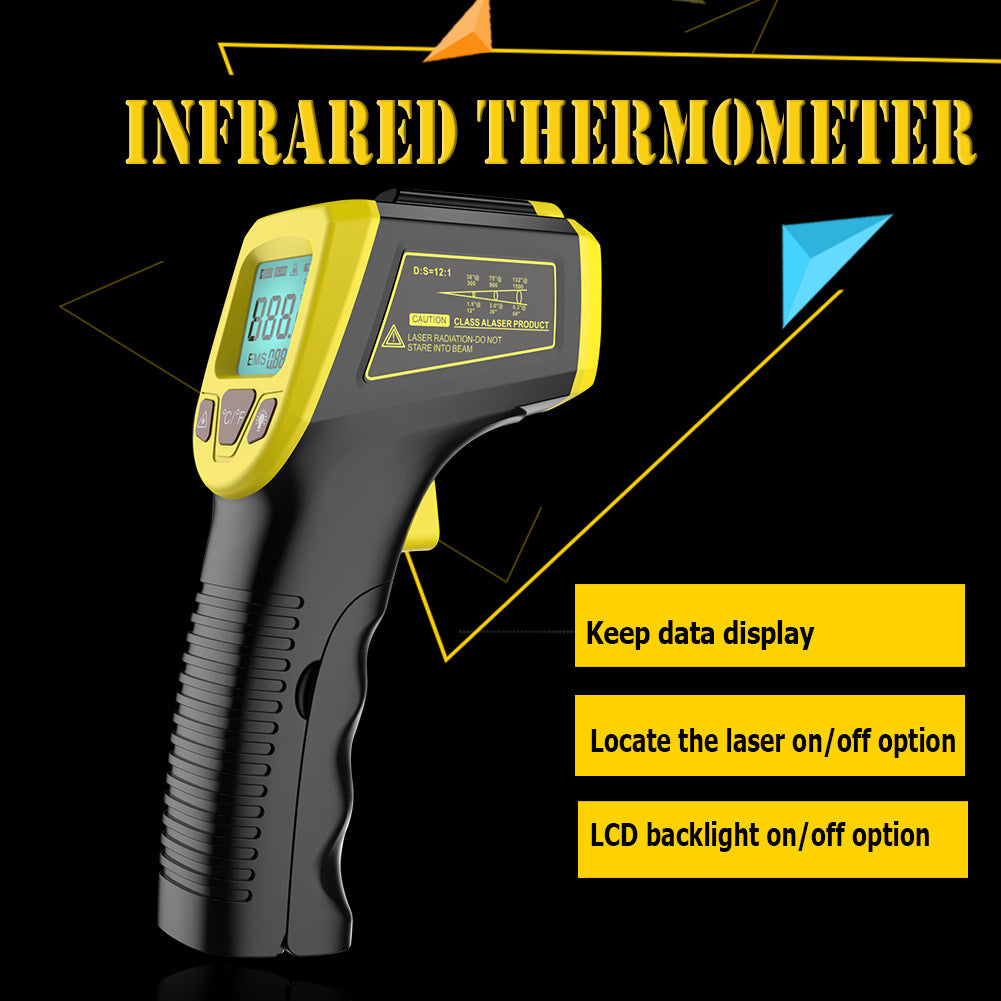 GM320S Non-contact Handheld Industrial Infrared Thermometer High Precision LCD Display Backlit Temperature Tester
