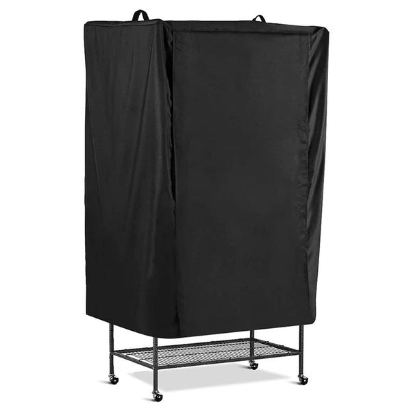 KG0210 89x64x120CM Black Bird Cage Protection Cover Universal Large Bird Cage Cover with Storage Bag