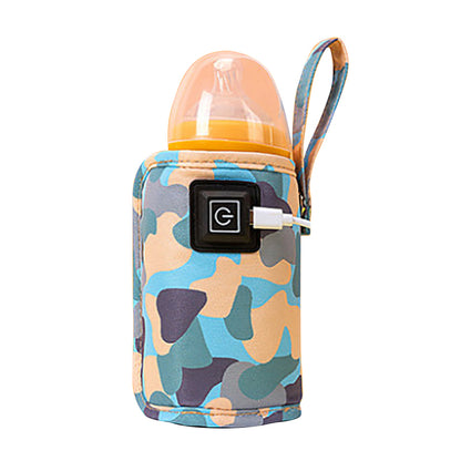 USB Baby Bottle Electric Warmer Insulation Cover Heating Bag Portable Insulation Bag Coffee Heater, Warm Milk Warmer Pouch for Outdoor