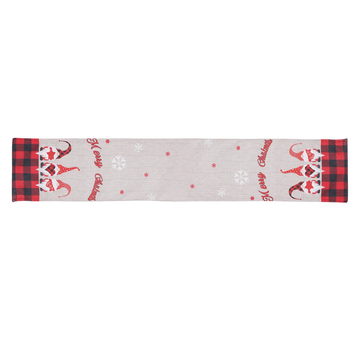 2022Sa40 176x34cm Soft Rudolph Pattern Table Cloth Christmas Tablecloth Holiday Decoration Rectangle Table Cover for Dinner Parties