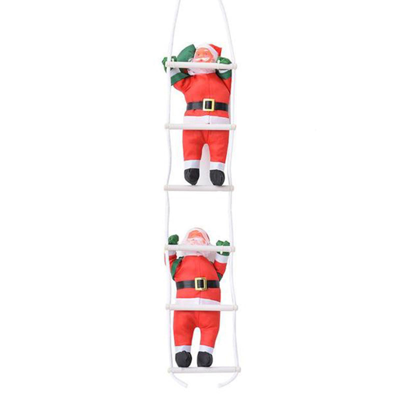 2 Santa Claus Climbing Toy Ladder Climbing Ladder Christmas Tree Indoor Outdoor Hanging Ornament
