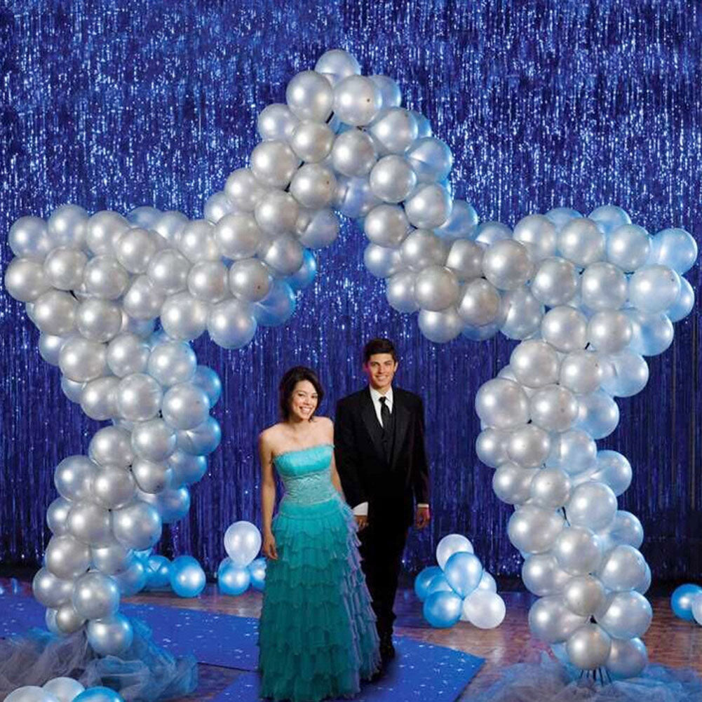 1m*2m Laser Fringe Curtain Metallic Door Streamers Holidays Christmas Party Decoration Photo Backdrop
