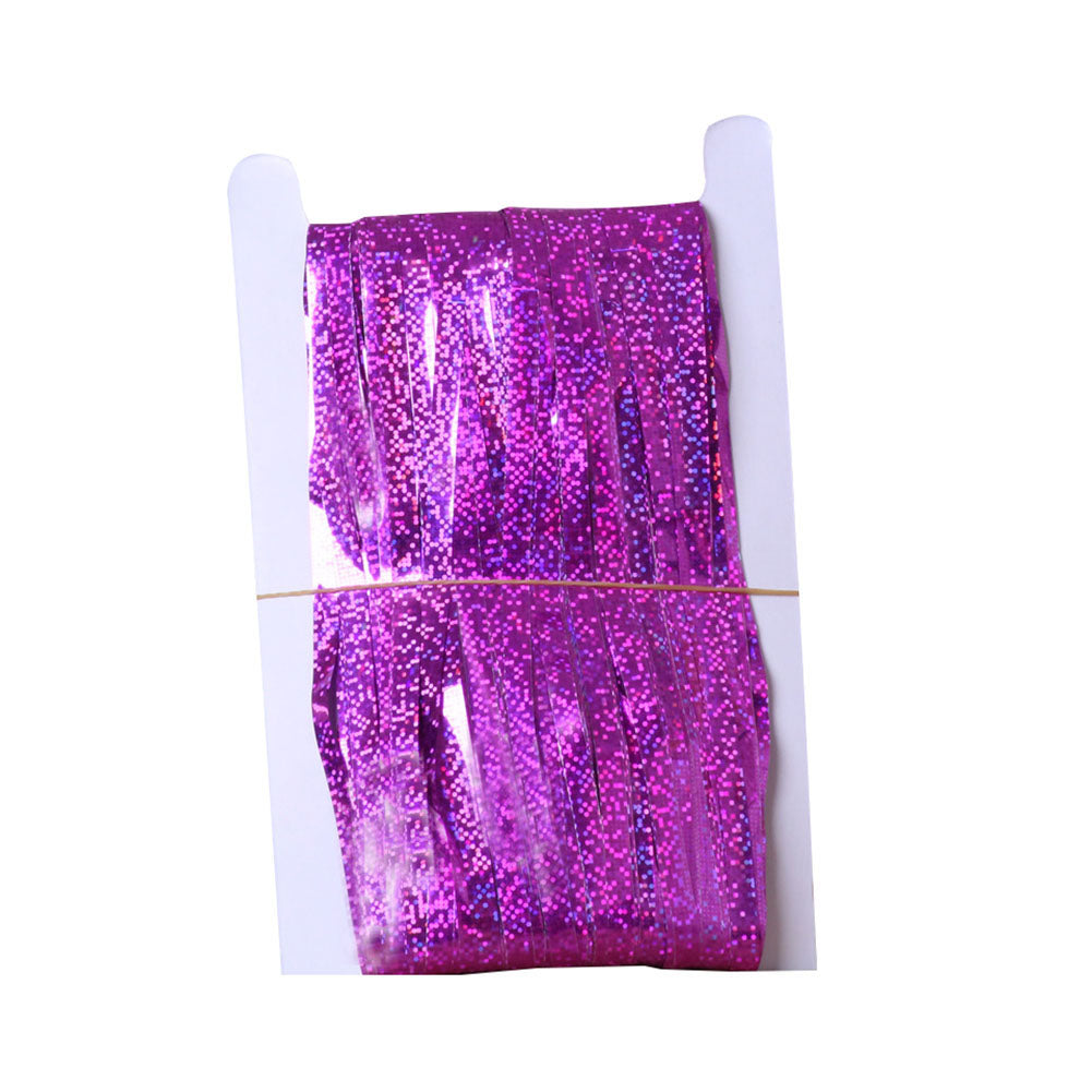 1m*2m Laser Fringe Curtain Metallic Door Streamers Holidays Christmas Party Decoration Photo Backdrop