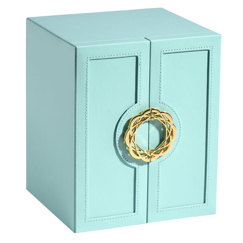 sp01181 5 Layers Jewelry Box Organizer PU Leather Jewelry Tray Drawer Storage Case for Earrings Rings Necklaces Bracelets