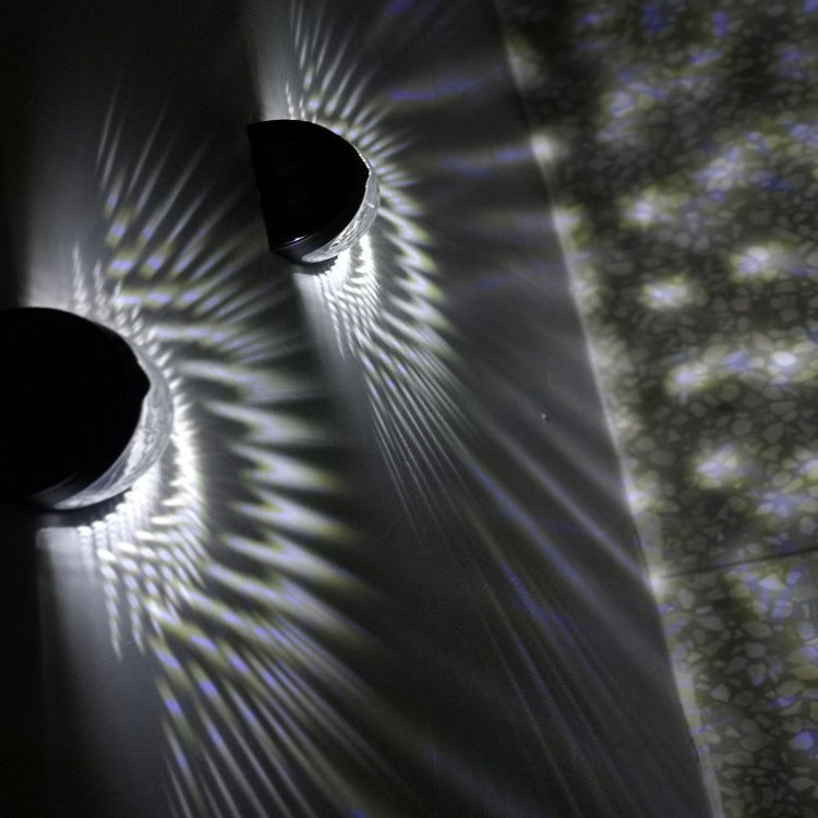 2pcs SM3026 LED Solar Wall Lights Outdoor Lighting Fence Lamp Night Light Garden Yard Decoration