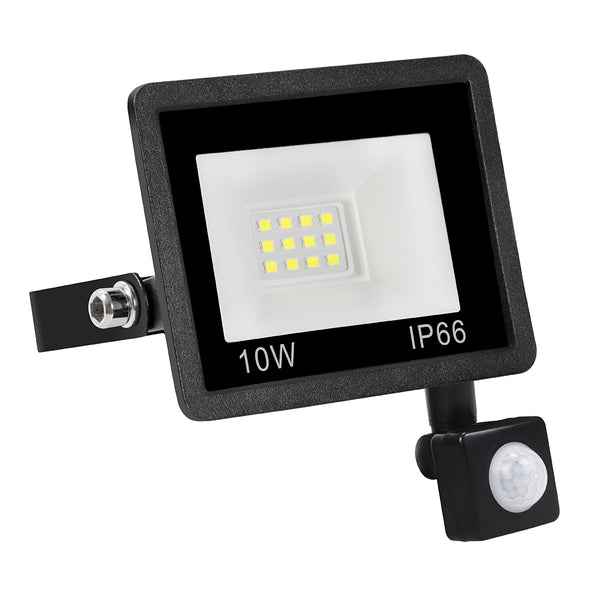 10W 12 LED Motion Induction Floodlight High Brightness Style B IP66 Waterproof Outdoor Lighting [PIR Sensor]