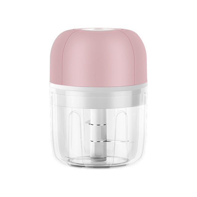 250ml Electric Garlic Chopper USB Charging Kitchen Vegetable Masher Ginger Crusher (BPA Free, without FDA Certificate)