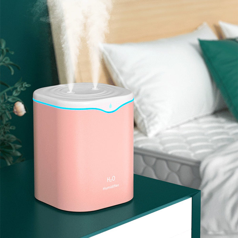 2L Home Office Dual Spray Head Humidifier Mute Fine Mist Diffuser
