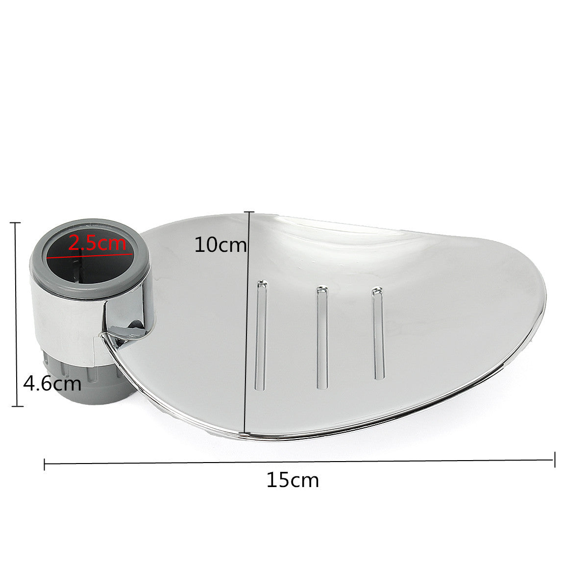 22-25mm Shower Rod Soap Dish Holder Bathroom Shower Rail Soap Tray Holder Rack