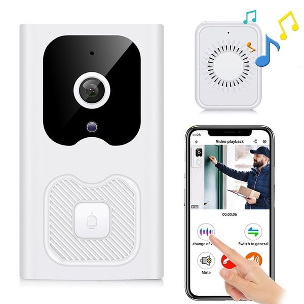 X6 Wireless WiFi Video Viewer Doorbell Mobile Phone APP Voice Intercom Motion Detection Door Bell