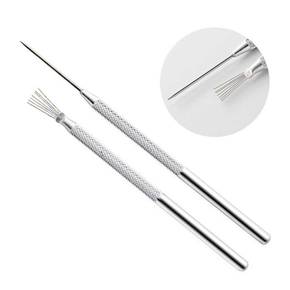 21072802 2Pcs/Set Feather Pin + Detail Needle Wire Texture Pottery Clay Tools Set Texture Brush Ceramics Modeling Pottery Clay Tool