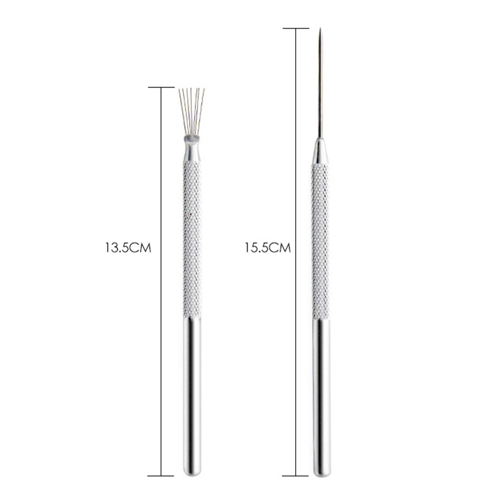 21072802 2Pcs/Set Feather Pin + Detail Needle Wire Texture Pottery Clay Tools Set Texture Brush Ceramics Modeling Pottery Clay Tool
