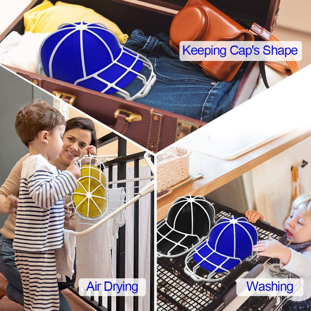 2Pcs / Set Baseball Hat Washer Cap Washer PP Frame Cage Hat Protector Rack