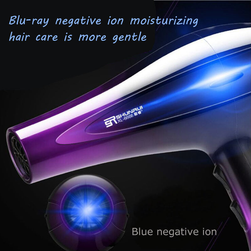 Home Dormitory High Power Hair Dryer Styling Tool Blow Dryer Hot / Cold Wind Negative Ions Hairdryer