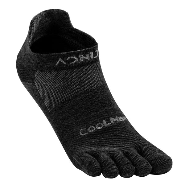 1 Pair AONIJIE E4110S Lightweight Low Cut Athletic Toe Socks Five Toed Quarter Socks for Running Marathon