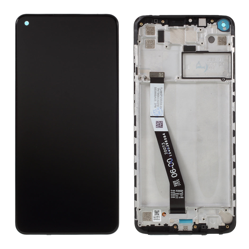 LCD Screen and Digitizer Assembly + Frame Part (without Logo) for Xiaomi Redmi Note 9/Redmi 10X 4G
