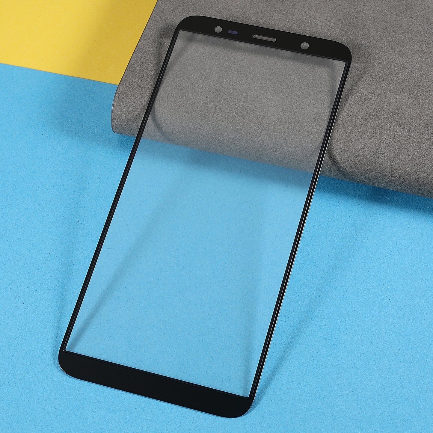 For Samsung Galaxy J8 (2018) J810 Screen Glass Lens + OCA Adhesive Replacement (without Logo)