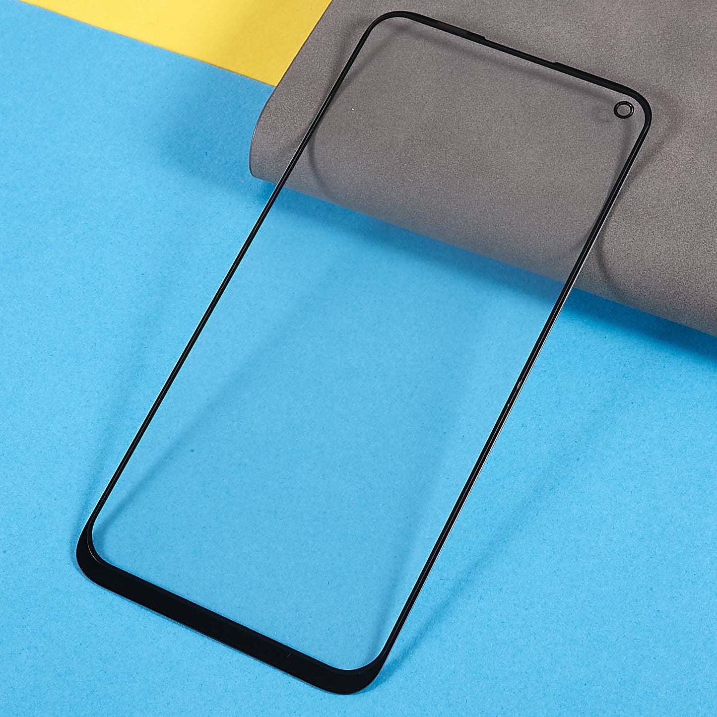 For Huawei P40 lite 4G Grade C Screen Glass Lens + OCA Adhesive Replacement (without Logo)