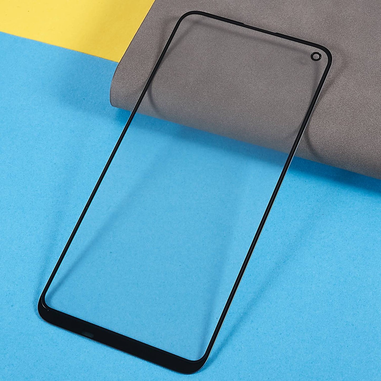For Huawei P40 lite E/Y7p 2020 Grade C Screen Glass Lens + OCA Adhesive Replacement (without Logo)