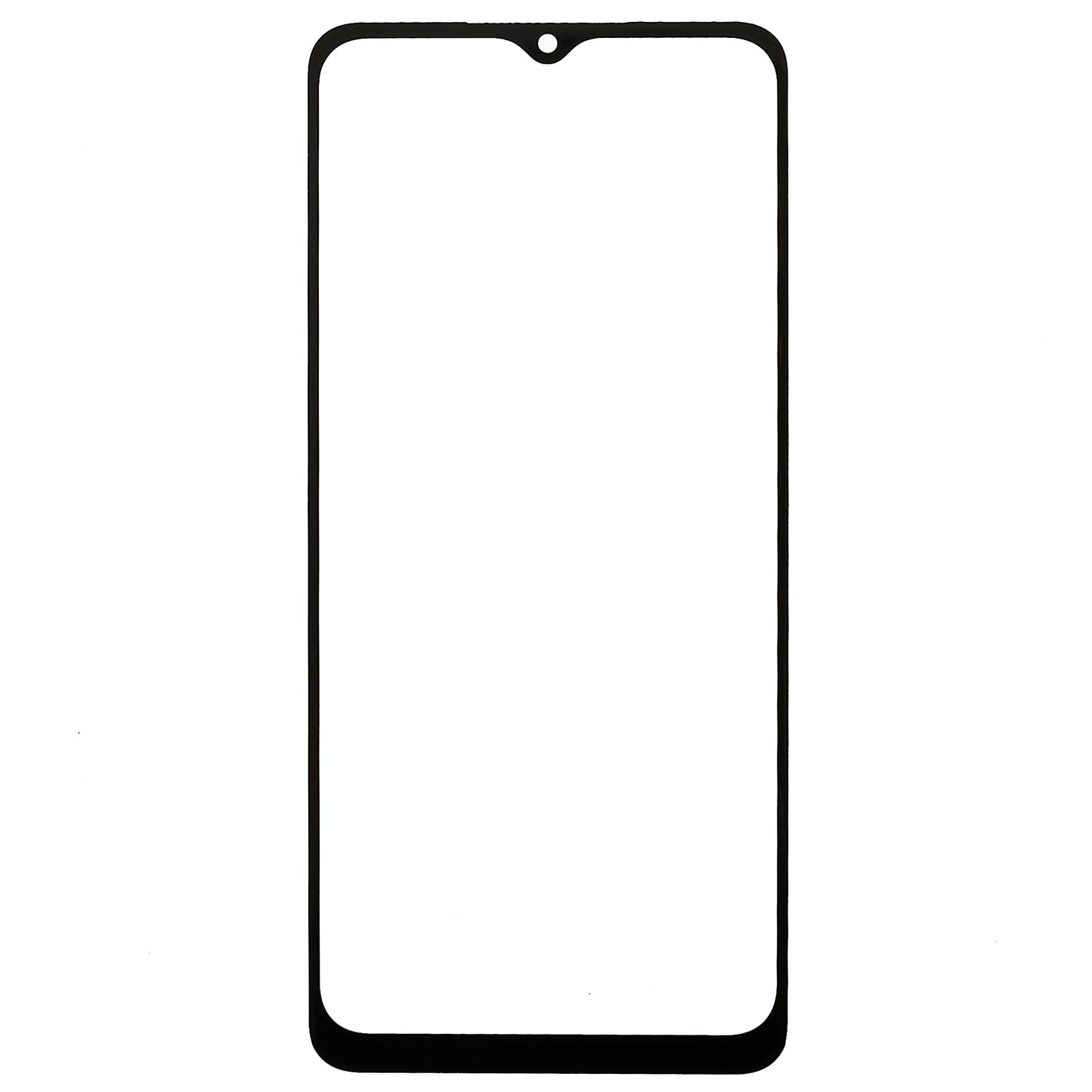 For Samsung Galaxy A23 4G (164.5 x 76.9 x 8.4 mm) A235 Front Screen Glass Lens + OCA Adhesive Replacement Parts (without Logo)
