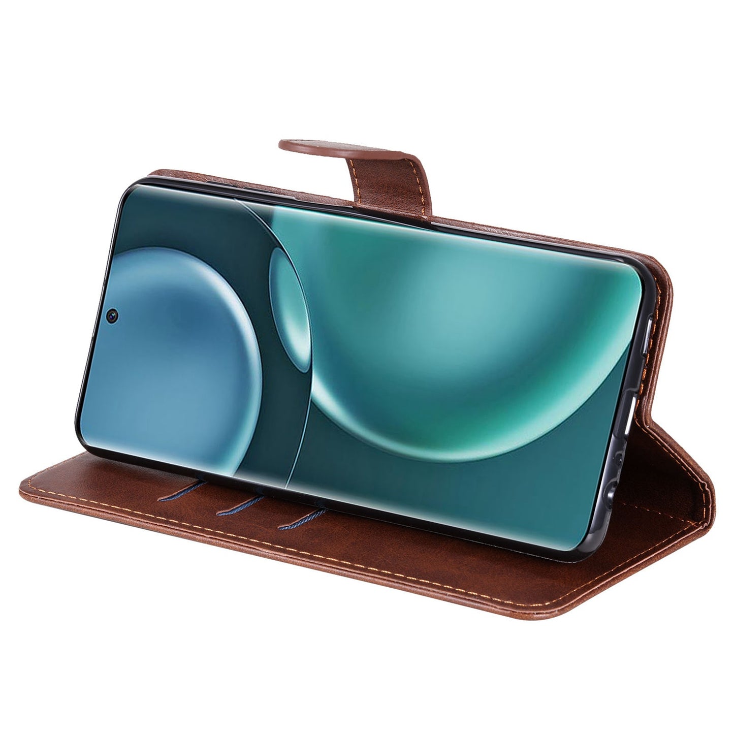 For Honor Magic4 5G/Magic4 Pro 5G Anti-fall PU Leather Wallet Folio Flip Case Zipper Pocket Stand Shockproof Protective Cover