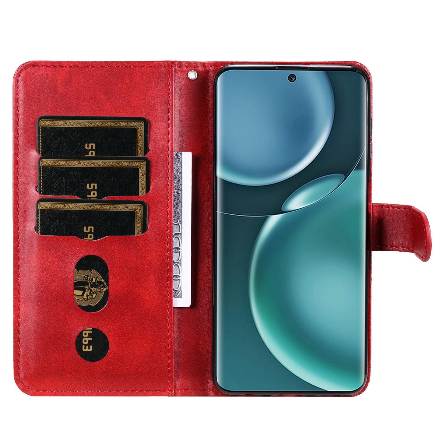 For Honor Magic4 5G/Magic4 Pro 5G Anti-fall PU Leather Wallet Folio Flip Case Zipper Pocket Stand Shockproof Protective Cover