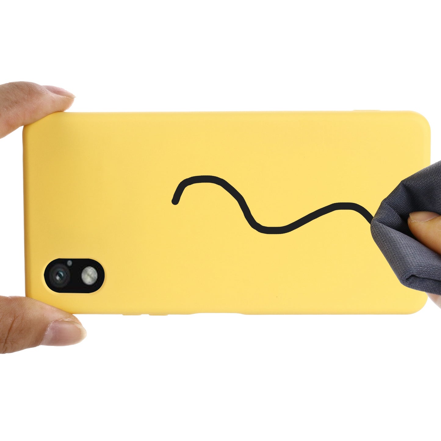 For Sony Xperia Ace III Shockproof Soft Liquid Silicone Phone Case Wear-resistant Precise Cutouts Back Cover with Strap