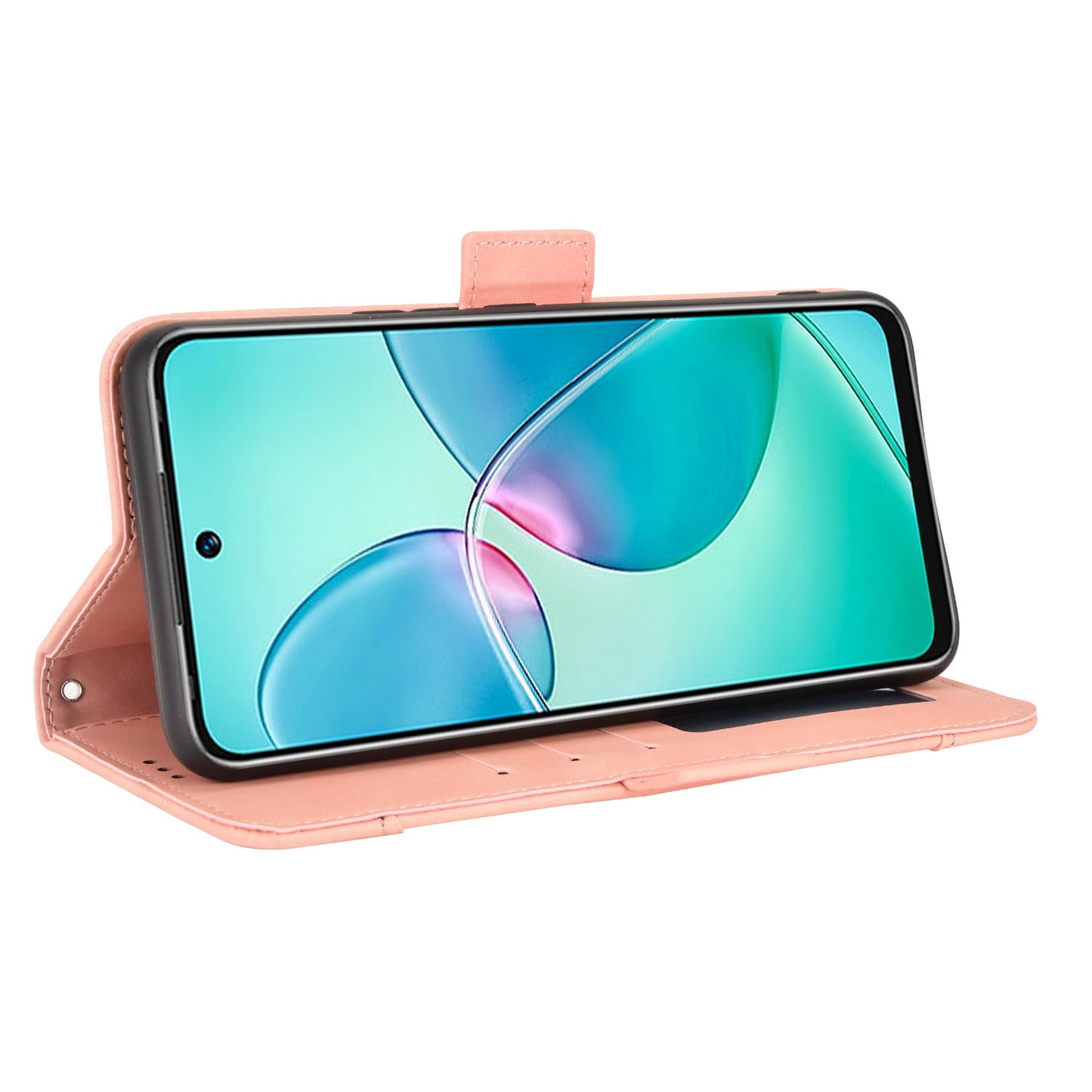 For Infinix Hot 12 Play 4G Anti-scratch Phone Flip Case with Multiple Card Slots PU Leather Phone Cover Double Magnetic Clasp Stand Wallet Case