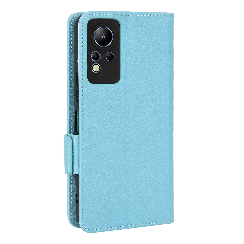 For Infinix Note 12 4G X663, X663C, X663D PU Leather Litchi Texture Phone Case Stand Function Dual Magnetic Clasp Flip Wallet Cover