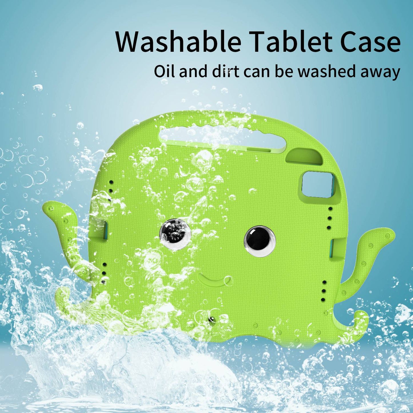 For iPad Pro 11-inch (2018)/(2020)/(2021) EVA Protective Case Cute Cartoon Octopus Anti-Scratch Cover Shockproof Portable Tablet Case with Shoulder Strap
