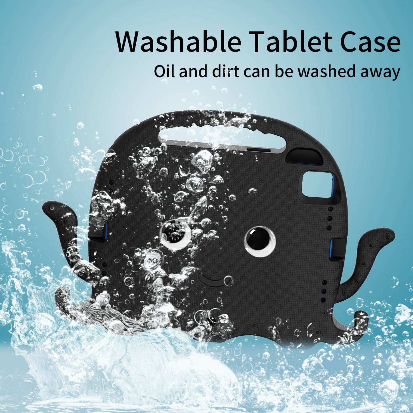 For iPad Pro 11-inch (2018)/(2020)/(2021) EVA Protective Case Cute Cartoon Octopus Anti-Scratch Cover Shockproof Portable Tablet Case with Shoulder Strap