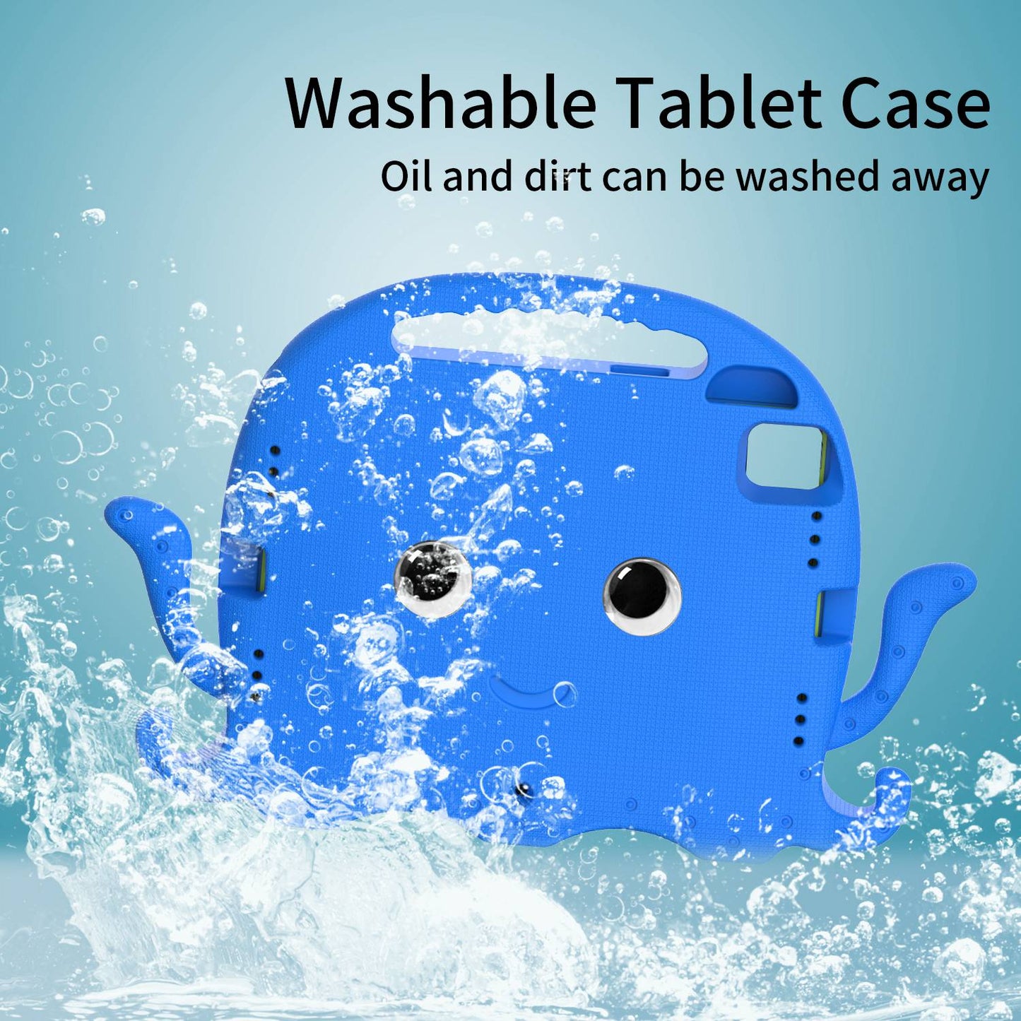 For iPad Pro 11-inch (2018)/(2020)/(2021) EVA Protective Case Cute Cartoon Octopus Anti-Scratch Cover Shockproof Portable Tablet Case with Shoulder Strap
