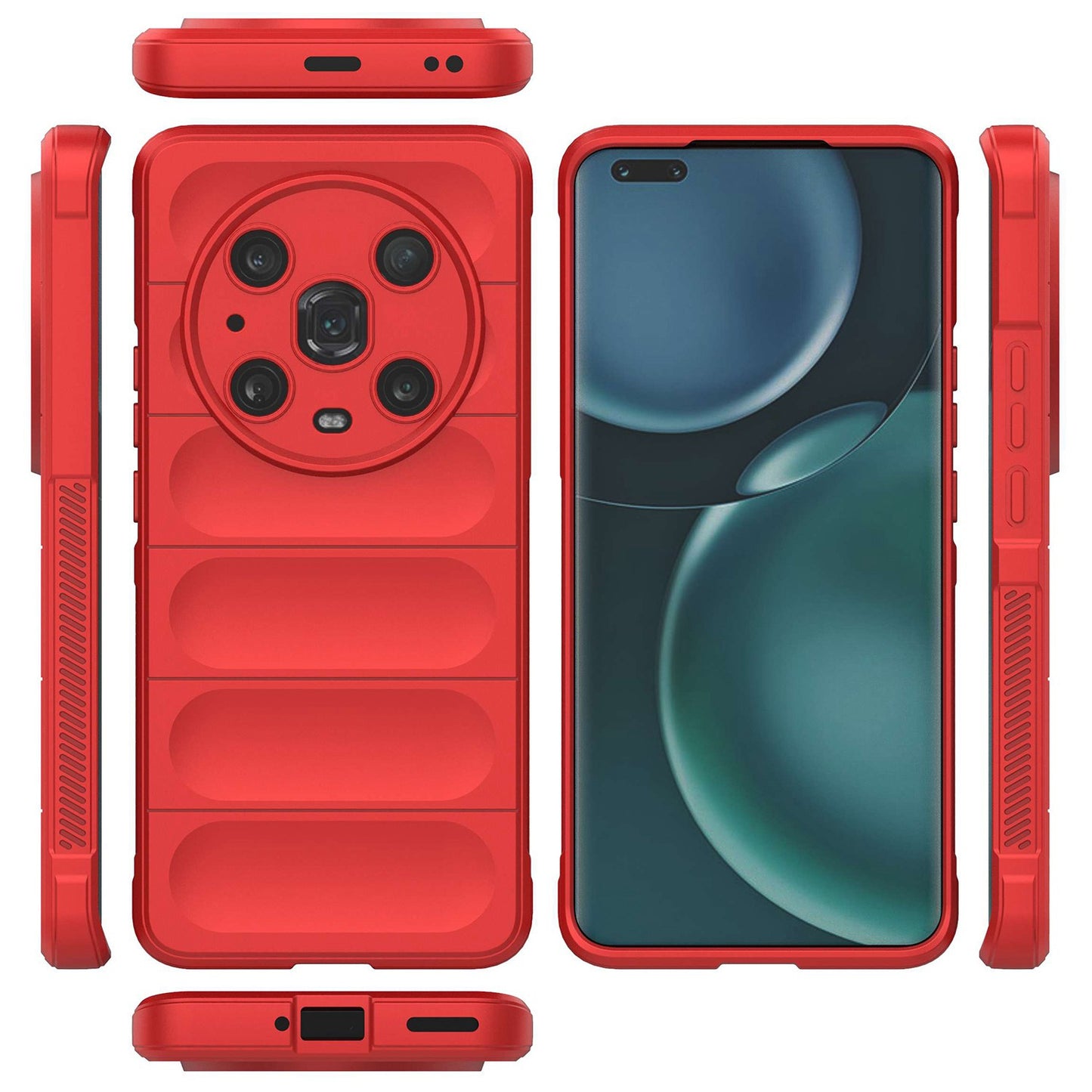 For Honor Magic4 Pro 5G Anti-drop Flexible TPU Phone Protective Case Anti-scratch Smartphone Back Cover