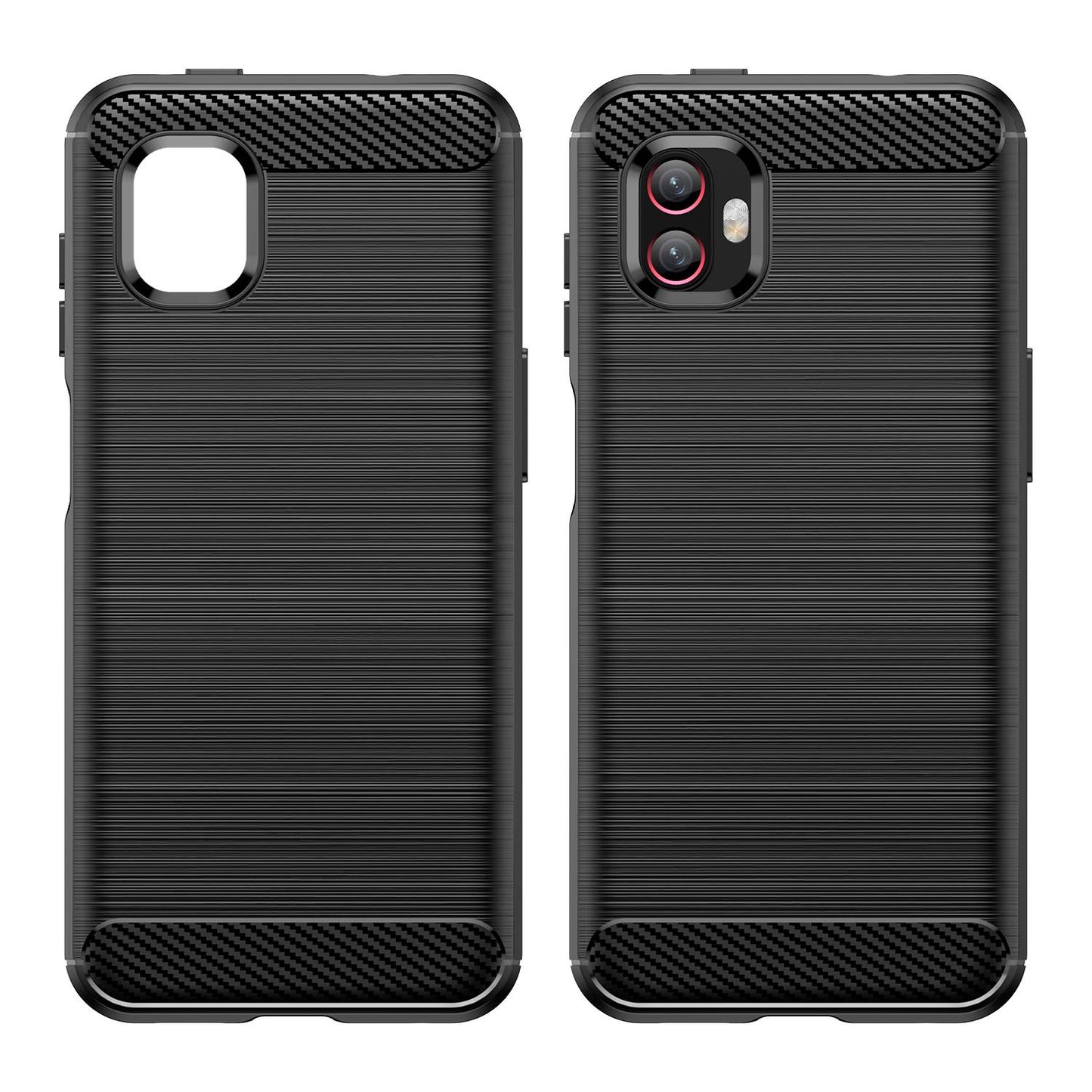 For Samsung Galaxy Xcover6 Pro 5G/Xcover Pro 2 5G Anti-drop TPU Phone Case Carbon Fiber Texture Brushed Surface Wear-resistant Cover